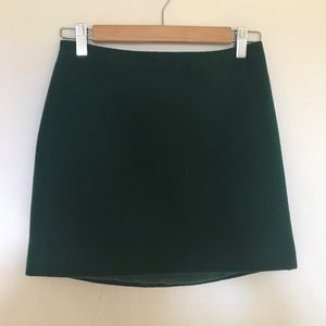 Green “Wool” Skirt